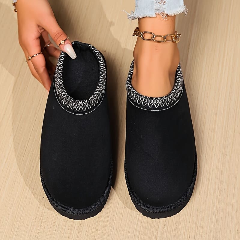 August Chaussures d’Intérieur Femme – Confort Douillet, Design Respirant & Semelle Antidérapante