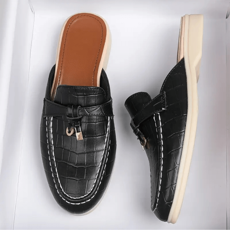 Mules slip-on da donna Lydia - Mules senza tacco con fibbia chic e suola comoda