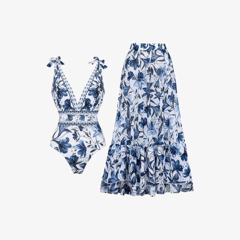 Costume da bagno da donna Elana – Costume intero senza maniche in poliestere con coppe rimovibili