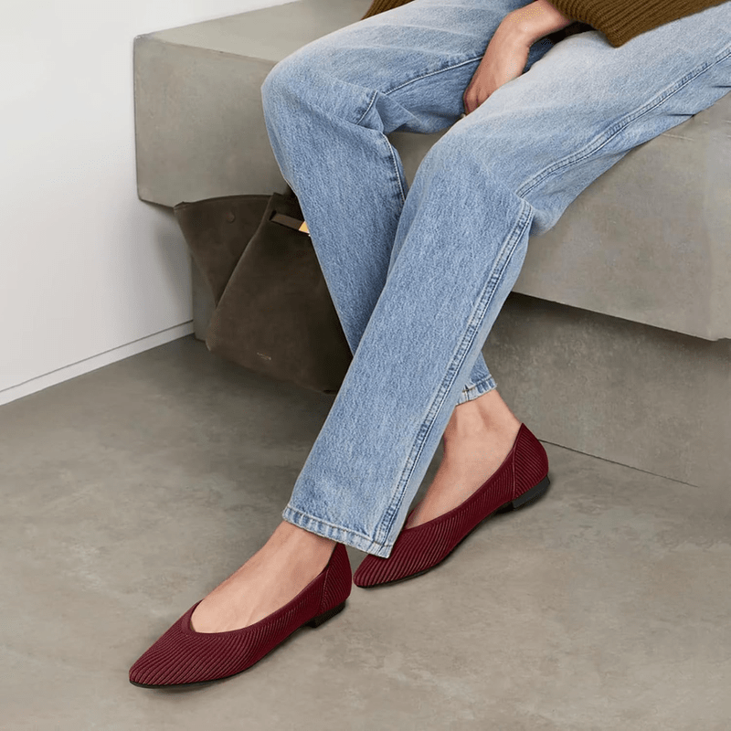 Ballerine a punta da donna Faye - Comode ballerine in rete slip-on con suola morbida