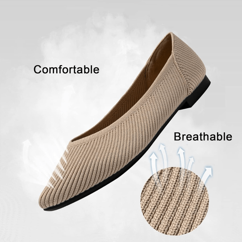Ballerine a punta da donna Faye - Comode ballerine in rete slip-on con suola morbida