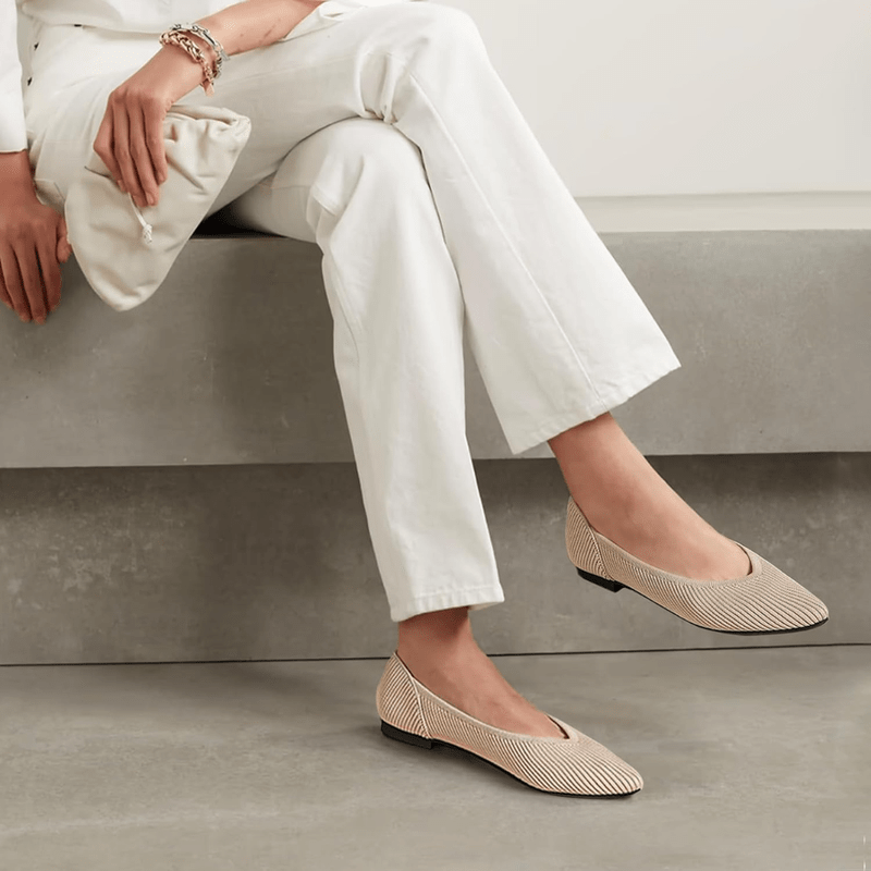 Ballerine a punta da donna Faye - Comode ballerine in rete slip-on con suola morbida