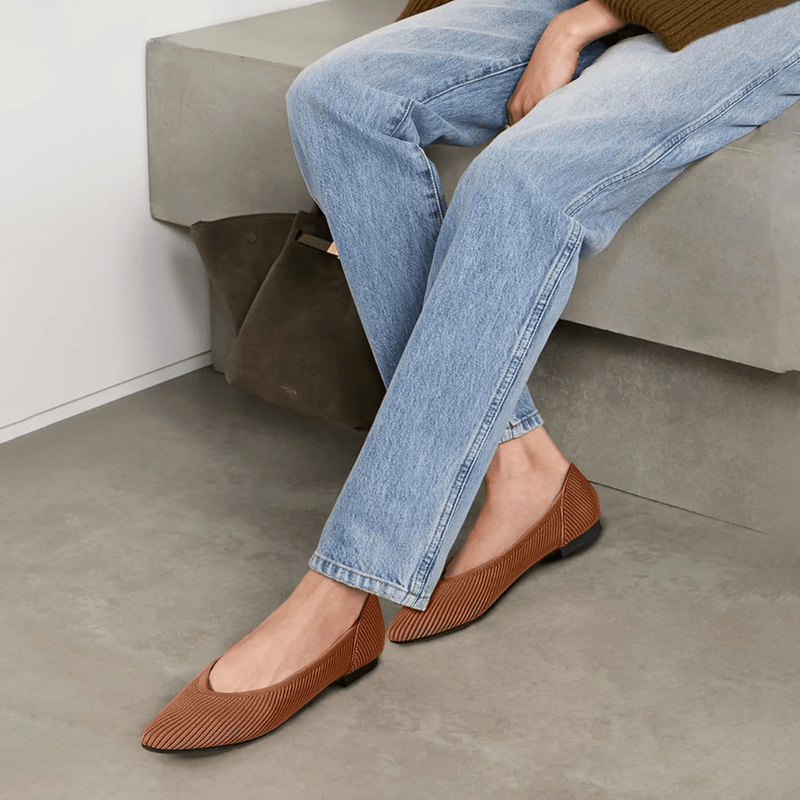 Ballerine a punta da donna Faye - Comode ballerine in rete slip-on con suola morbida