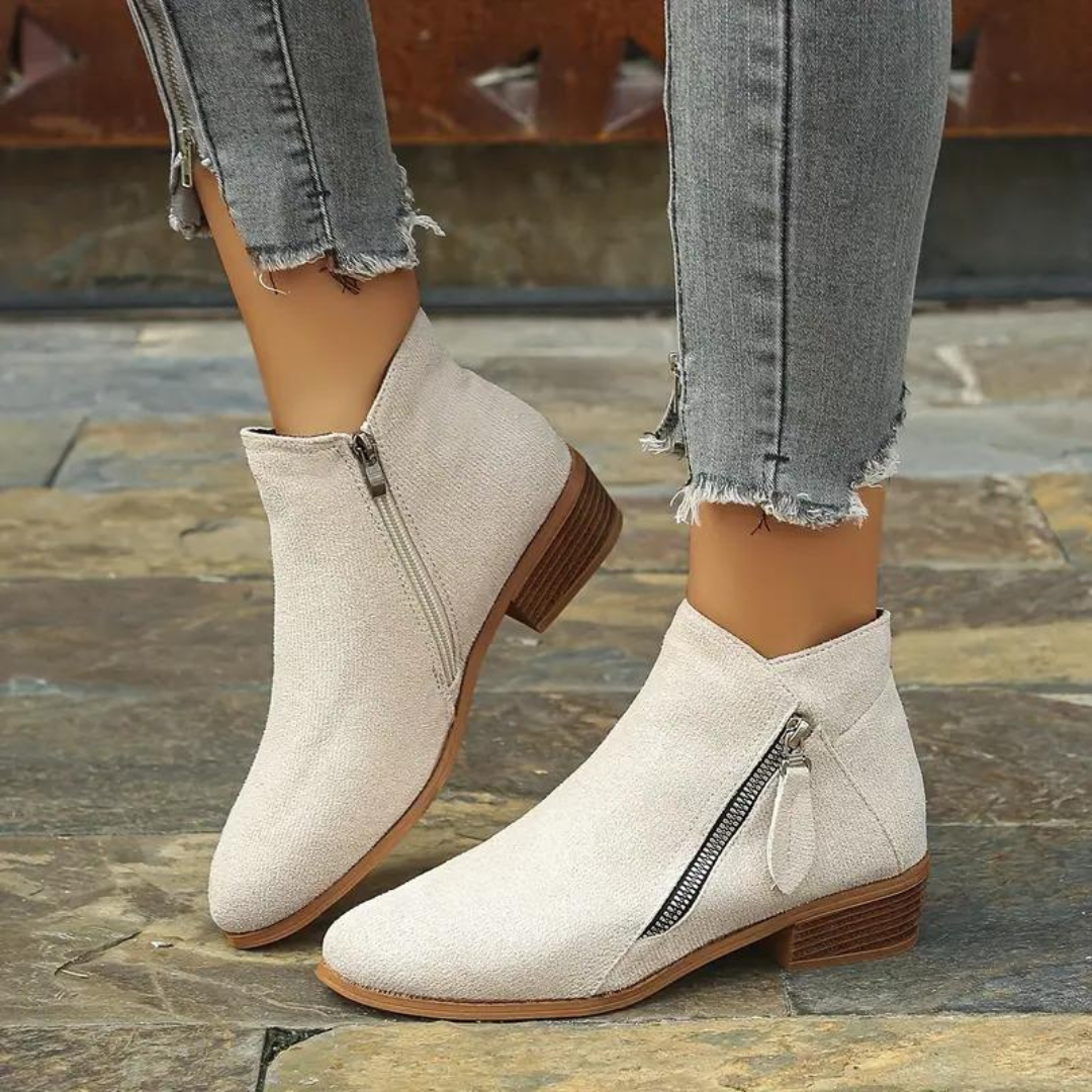 Aura Bottes Femme – Bottines Artisanales Élégantes & Confortables avec Semelle Antidérapante