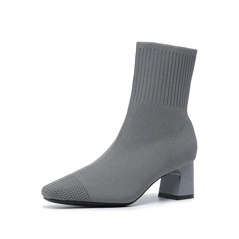 Adele Bottes Femme – Bottes Tricotées Élégantes & Confortables pour Look Chic au Quotidien