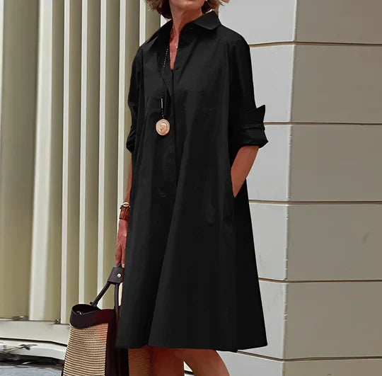 Abito camicia da donna Jasmine - Elegante abito camicia con vestibilità comoda e design elegante