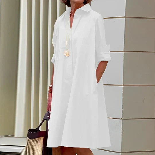 Abito camicia da donna Jasmine - Elegante abito camicia con vestibilità comoda e design elegante