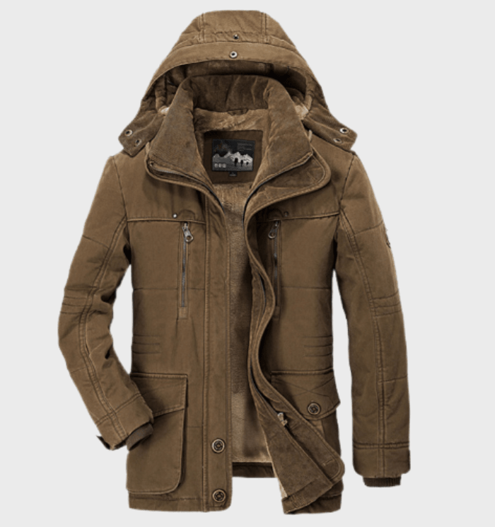Giacca invernale da uomo Allan - Giacca calda con cappuccio, fodera isolante e pratiche tasche