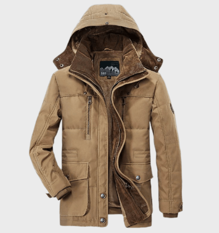Giacca invernale da uomo Allan - Giacca calda con cappuccio, fodera isolante e pratiche tasche