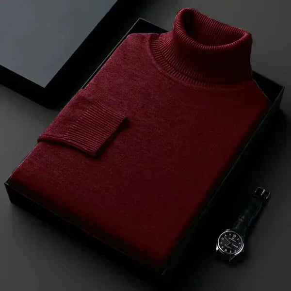 Kian Pull Homme à Col Roulé – Élégant, Chaud & Confortable en Cachemire Laine Mélangée