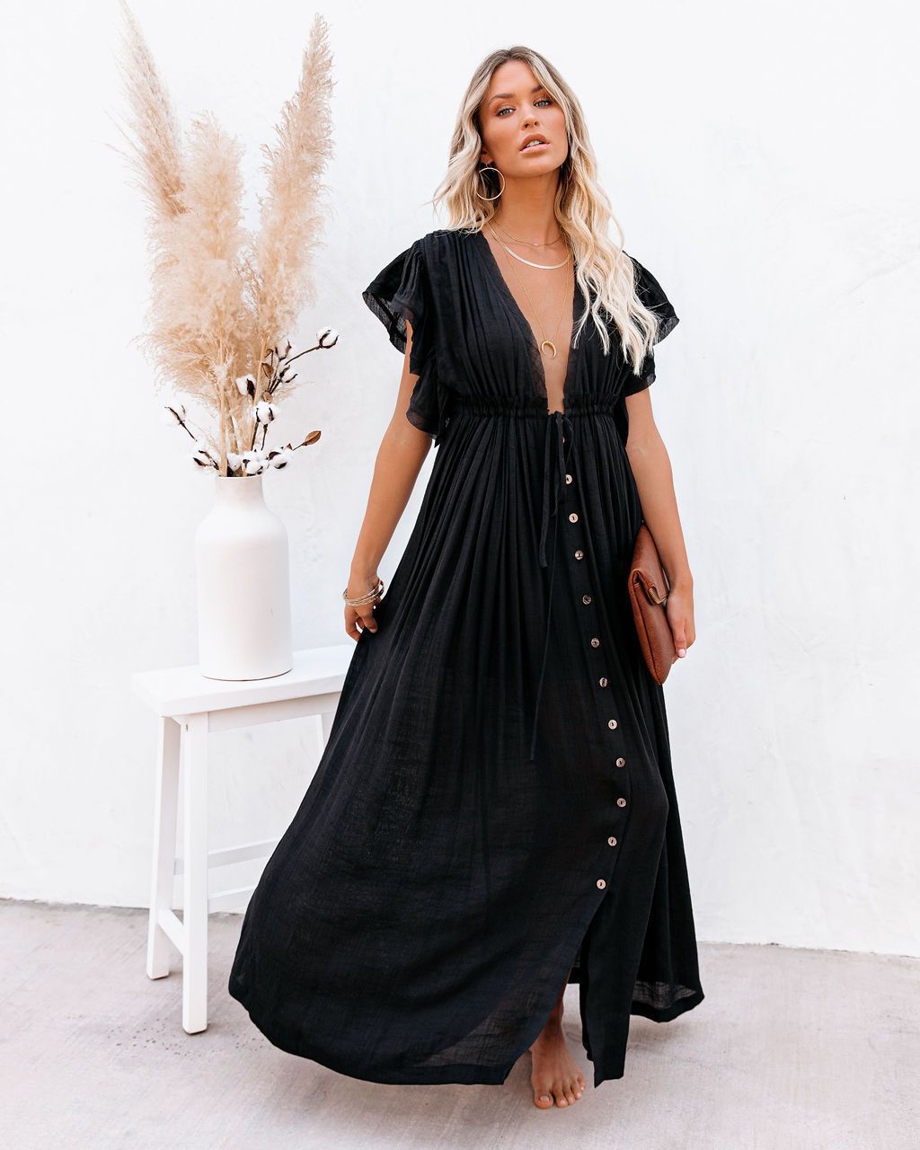 Abito lungo estivo da donna Adalise - Design leggero e fluido per giornate calde eleganti e confortevoli