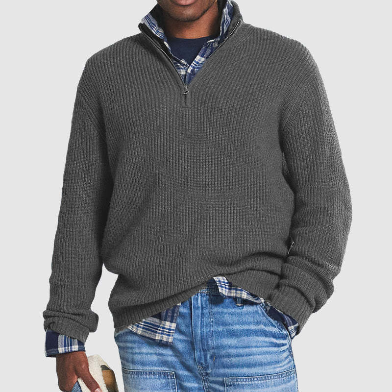Maglione in cotone da uomo Jérôme - Felpa con zip comoda ed elegante da indossare tutti i giorni