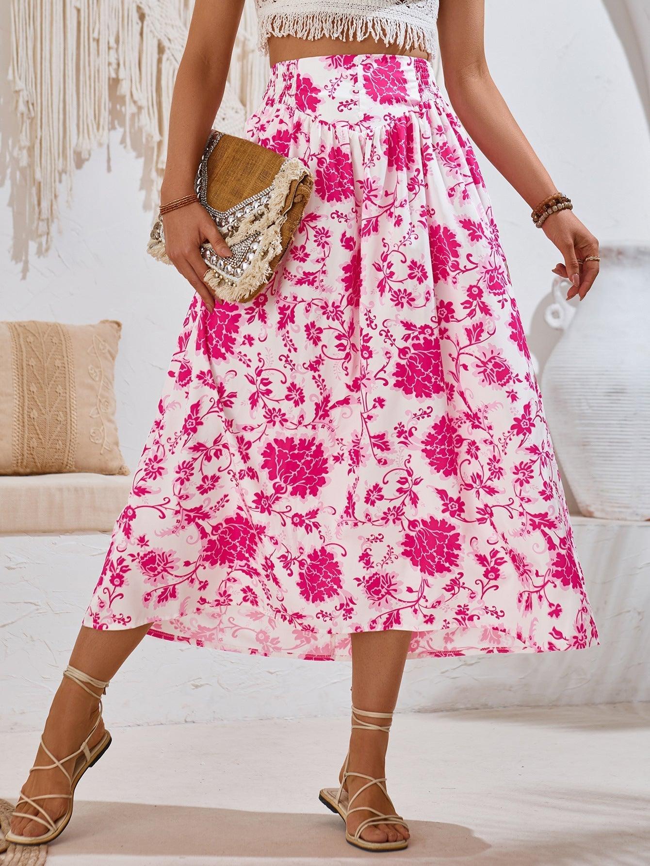 Gonna lunga con stampa floreale Kennedi: eleganza e comfort per tutte le occasioni