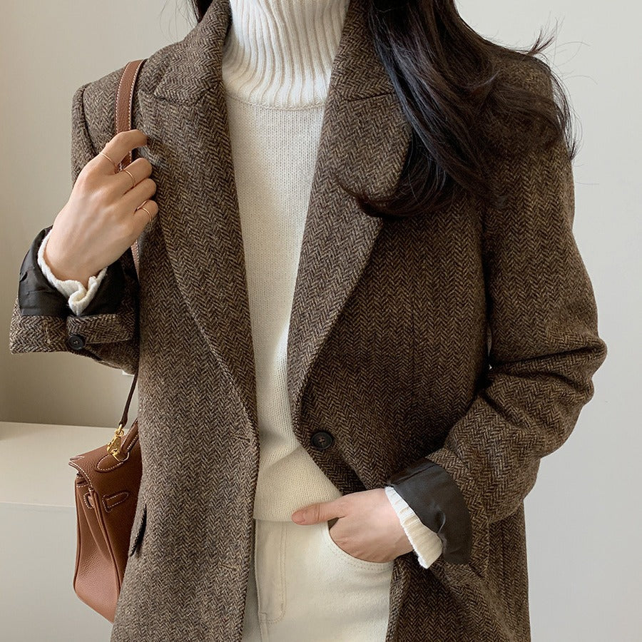 Kennedi Veste Femme – Blazer Classique Élégant et Polyvalent pour Tenues Décontractées & Formelles