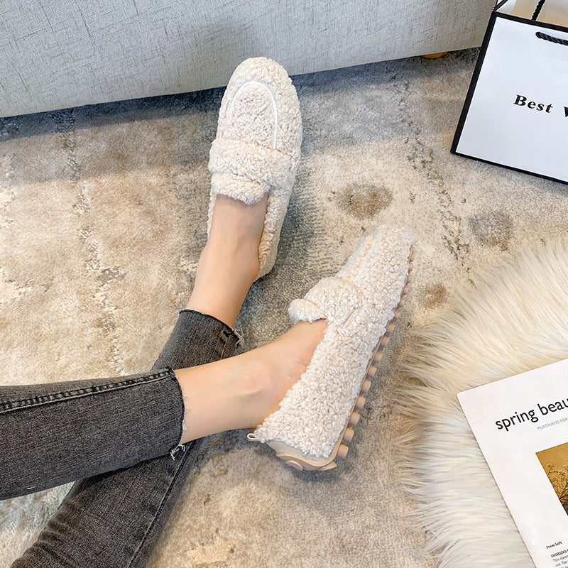 Catherine Pantoufles Femme – Chaussons Douillets en Peluche avec Semelle Antidérapante Intérieur & Extérieur