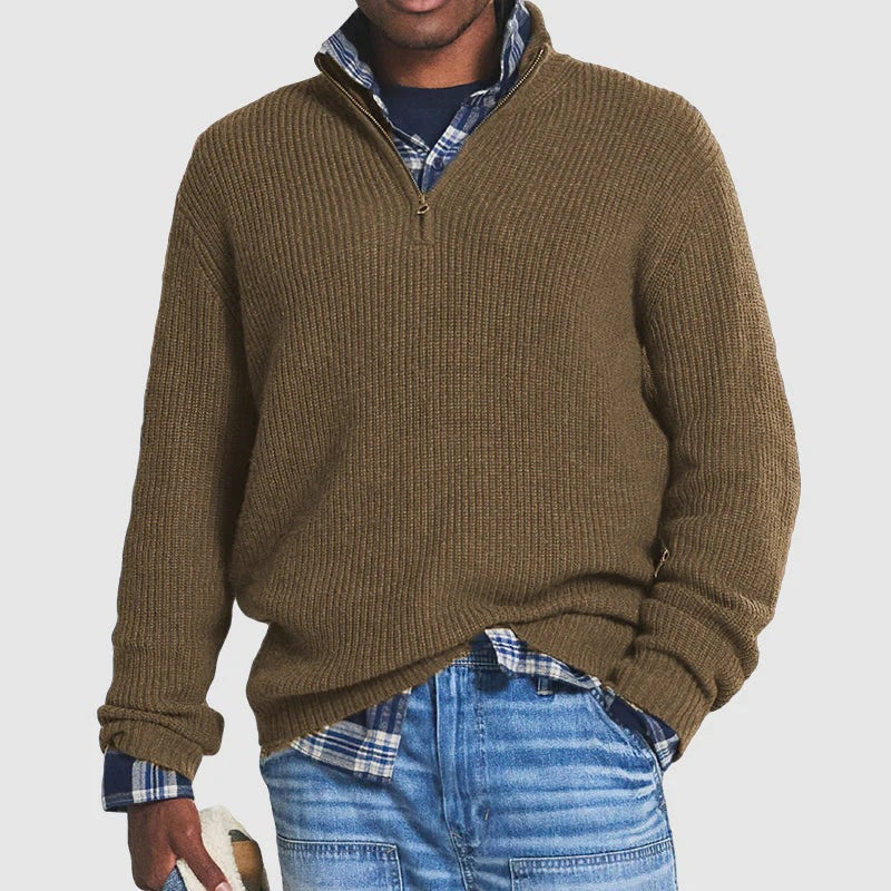 Maglione in cotone da uomo Jérôme - Felpa con zip comoda ed elegante da indossare tutti i giorni