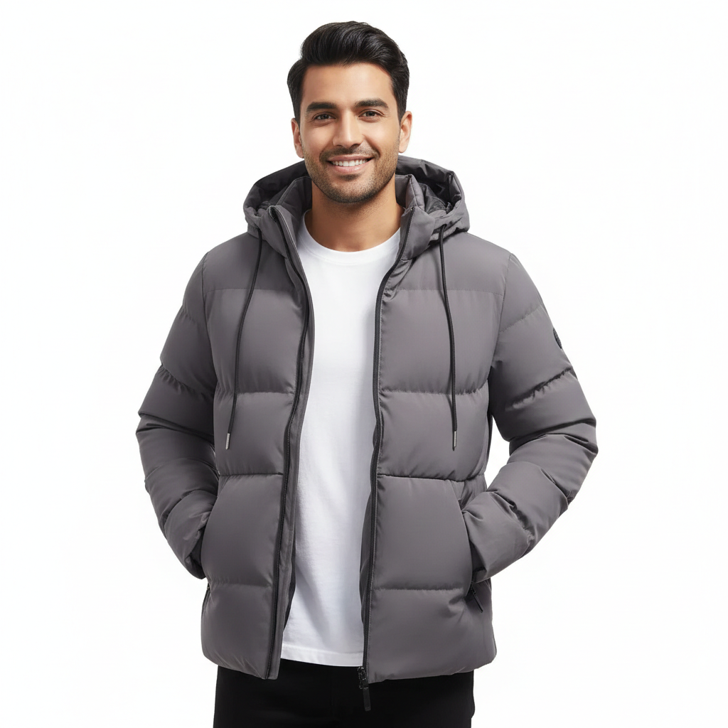 Olie Parka d’Hiver Homme Imperméable – Puffer Matelassé, Capuche & Chaleur Maximale