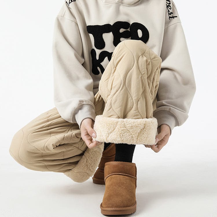 Pantaloni invernali trapuntati da uomo Logan: caldi pantaloni foderati in pile, vestibilità ampia e vita elastica