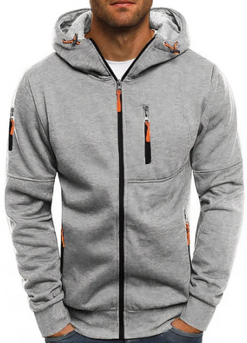 Ealdred Veste Homme – Sweat à Capuche Zippé Confortable en Coton Premium & Style Moderne