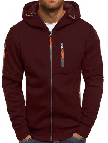 Ealdred Veste Homme – Sweat à Capuche Zippé Confortable en Coton Premium & Style Moderne