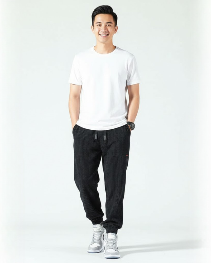 Emerson Pantaloni Jogger Bărbați din Catifea Canelată – Croială Relaxată & Confort Casual