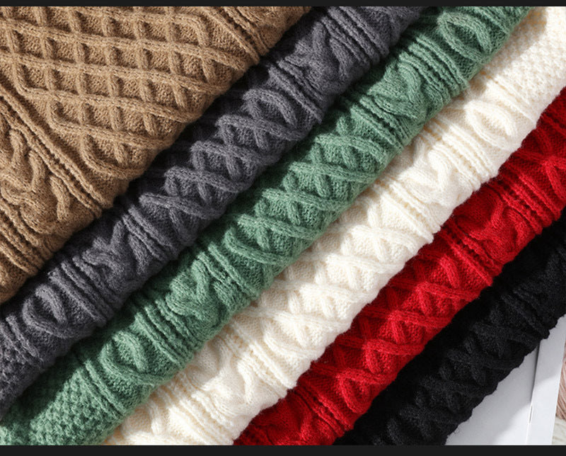 Andrew Pull Homme à Col Roulé – Maille Épaisse Chaude avec Style Classique et Confort Durable