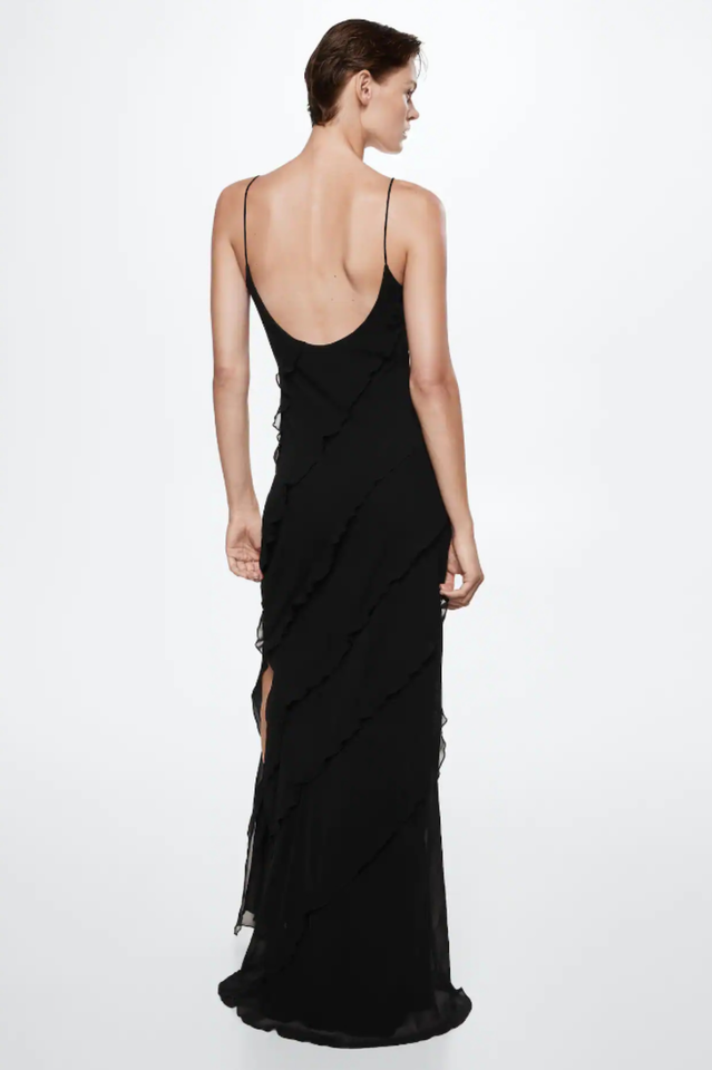 Abito lungo da donna Ashtine - Abito estivo leggero con volant, gonna a balze e look da spiaggia
