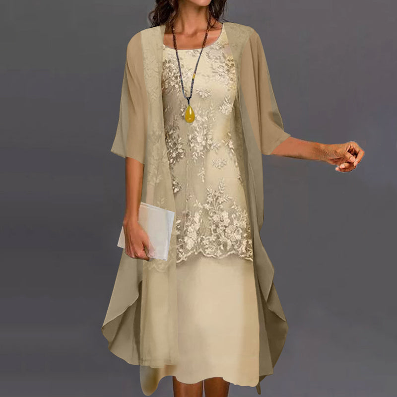 Ariana Robe Femme en Mousseline – Robe Élégante et Légère avec Coupe Flatteuse pour Toute Occasion