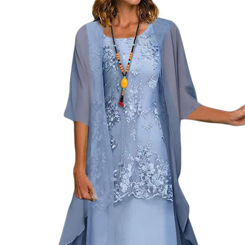 Ariana Robe Femme en Mousseline – Robe Élégante et Légère avec Coupe Flatteuse pour Toute Occasion