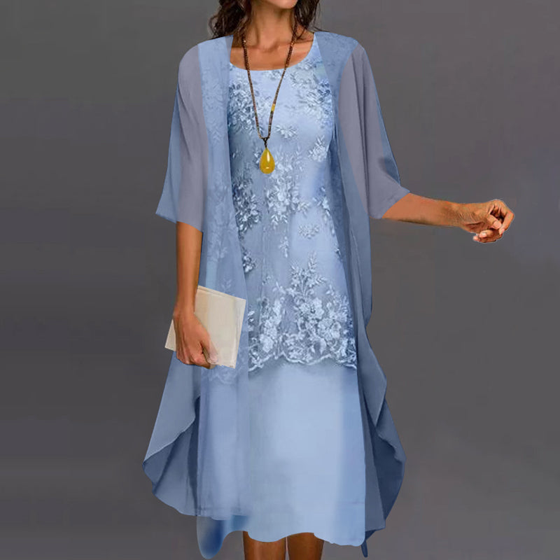 Ariana Robe Femme en Mousseline – Robe Élégante et Légère avec Coupe Flatteuse pour Toute Occasion