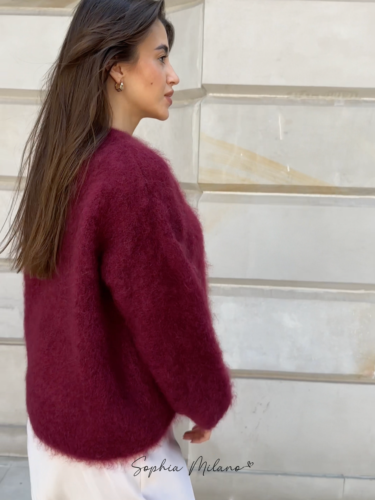 Aurora Pull Femme Luxe en Mohair – Oversize, Doux et Élégant pour Toutes Occasions