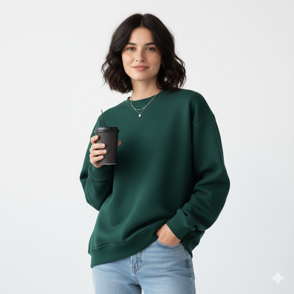 Rosie Pull Oversize Donna – Felpa Confortevole a Girocollo con Maniche Lunghe e Taglio Casual