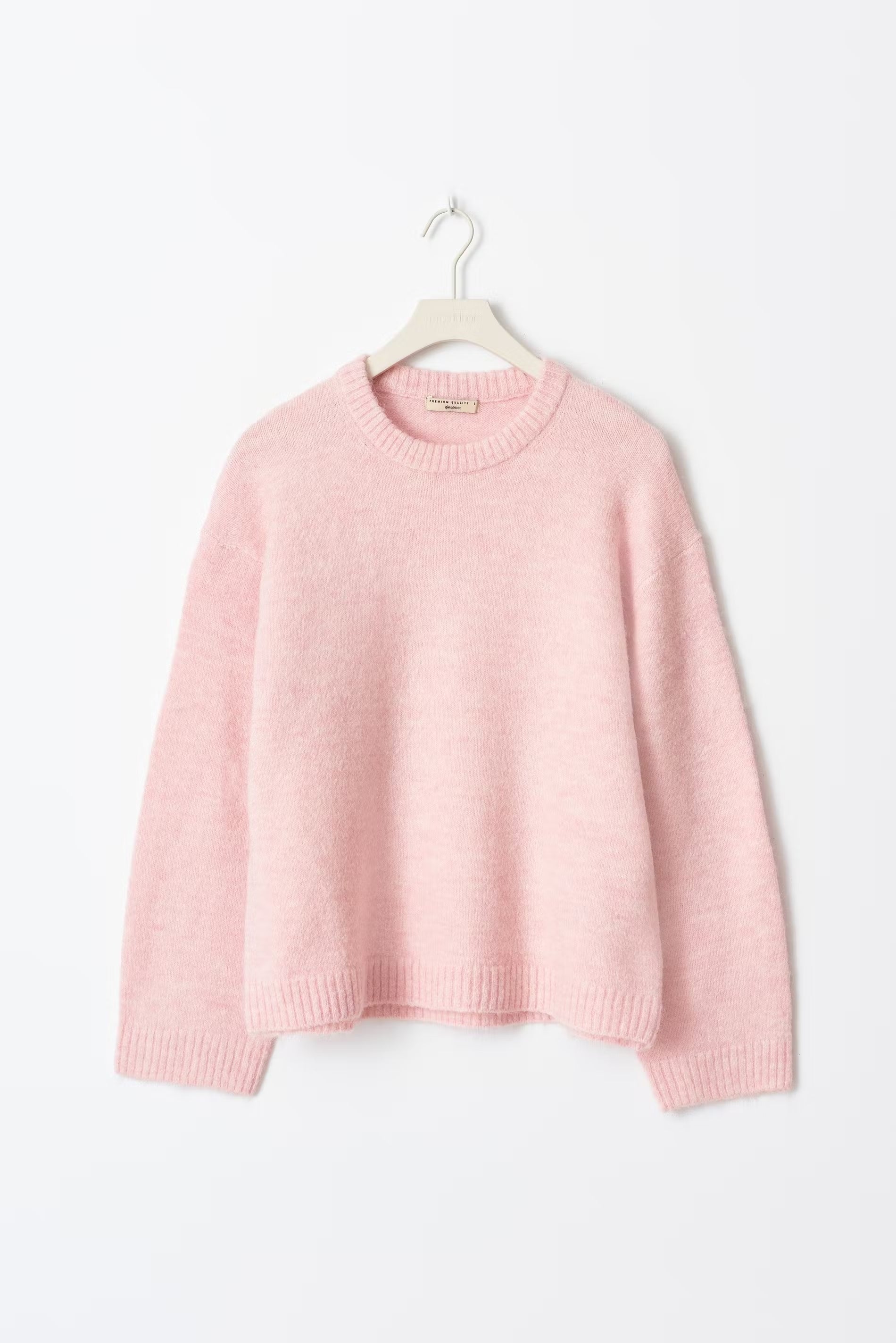 Amelie Pull Oversize Femme – Tricot Doux avec Col Rond et Manches Ballon Élégantes