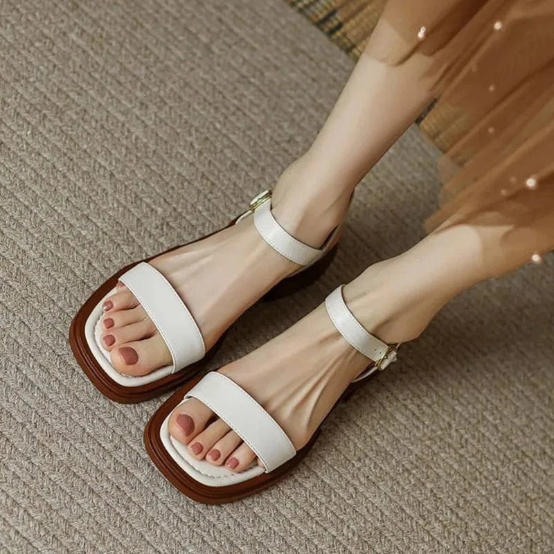 Sandali in pelle da donna Celine - Eleganti sandali in pelle con comfort superiore per l'estate