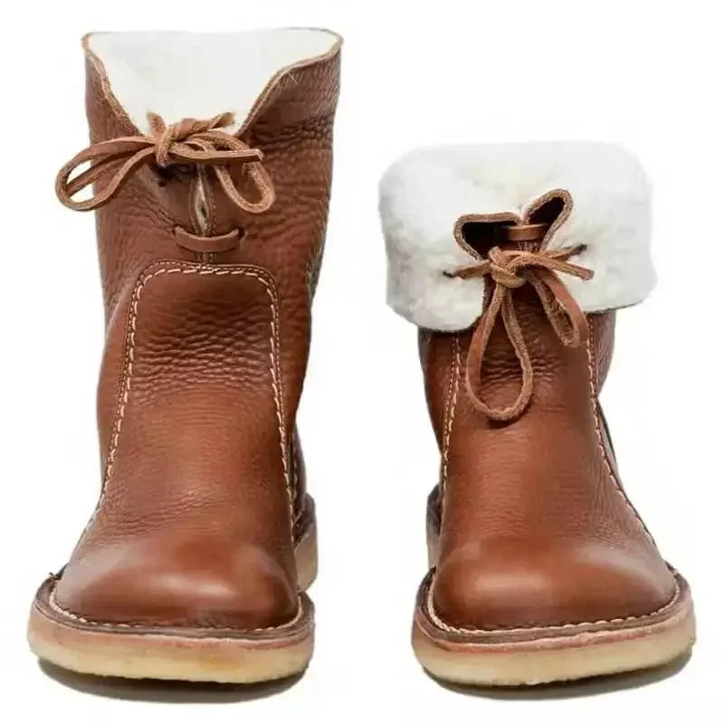Sophie Bottes Chaudes Femme Doublées – Boots Élégantes Antidérapantes avec Doublure Fausse Fourrure