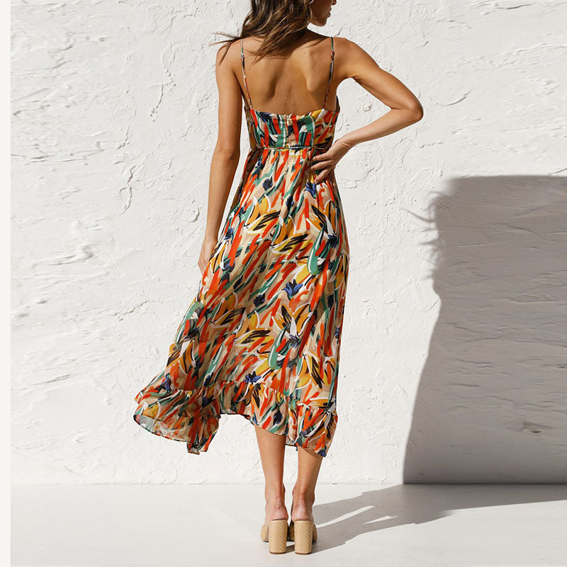 Robe Femme Leah – Robe Midi Élégante avec Coupe Confortable pour Soirée & Dîner
