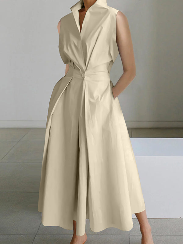 Alyssa Robe Chemise Femme – Robe Élégante à Col Chemise pour Occasions Formelles & Décontractées