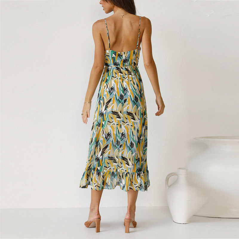 Robe Femme Leah – Robe Midi Élégante avec Coupe Confortable pour Soirée & Dîner