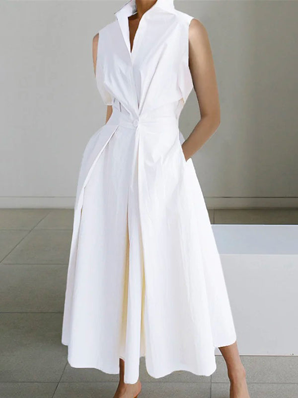 Alyssa Robe Chemise Femme – Robe Élégante à Col Chemise pour Occasions Formelles & Décontractées