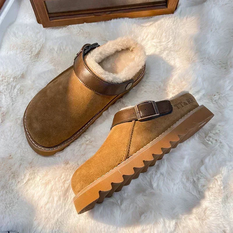 Zoccoli caldi da donna Ailani: comfort invernale leggero con fodera morbida e stile casual