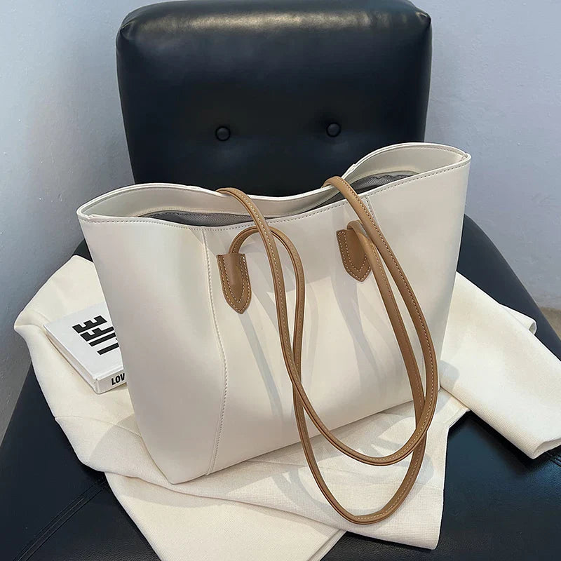 Jivika Sac à Main Femme – Grand Fourre-Tout en Simili Cuir avec Compartiment Spacieux & Poches Intérieures