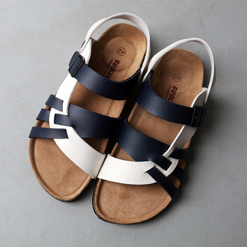 Sandali da donna Kim - Sandali in pelle con suola comoda e design senza tempo per l'uso quotidiano