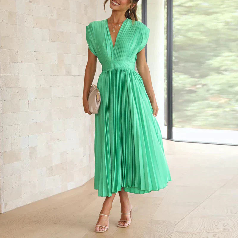 Abito plissettato da donna Denise - Eleganza senza tempo e texture sofisticata, colori multipli