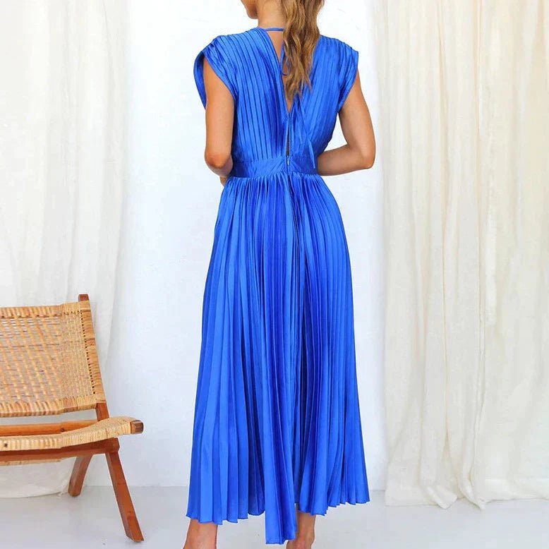 Abito plissettato da donna Denise - Eleganza senza tempo e texture sofisticata, colori multipli