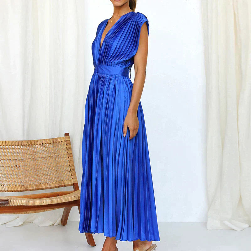 Abito plissettato da donna Denise - Eleganza senza tempo e texture sofisticata, colori multipli