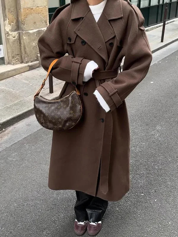 Vivian Manteau en Laine Femme – Coat Élégant et Chaud au Style Intemporel d’Hiver