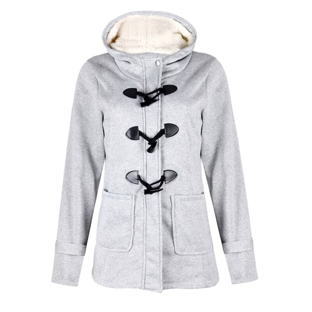 Cappotto invernale lungo da donna Katalina - Elegante, caldo con cappuccio integrato e pratiche tasche