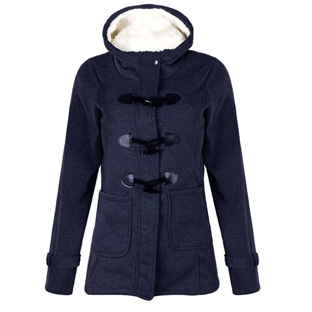 Cappotto invernale lungo da donna Katalina - Elegante, caldo con cappuccio integrato e pratiche tasche