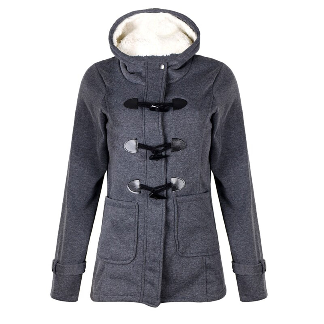 Cappotto invernale lungo da donna Katalina - Elegante, caldo con cappuccio integrato e pratiche tasche