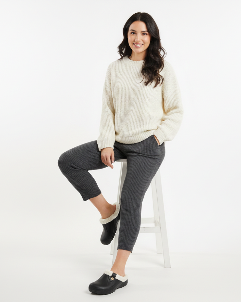 Gwen Briskey Női Meleg Klumpák – Kényelmes Bélelt Papucsok Beltéri és Kültéri Használatra